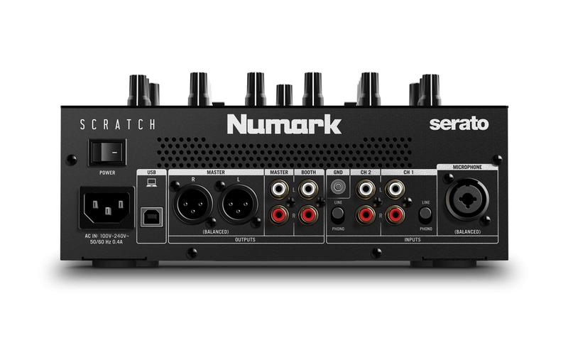 Mixer DJ Scratch Numark Scratch de 2 canais para Serato DJ Pro